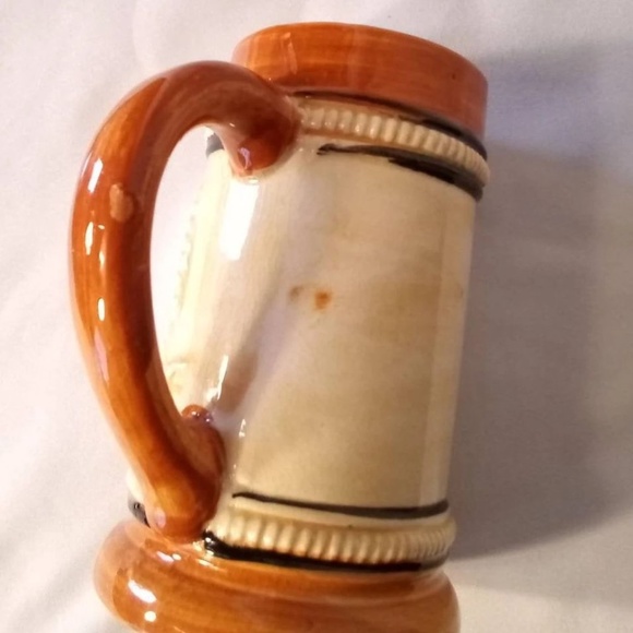 VTG Miniature Stein Glazed Ceramic Made in Japan Hand Painted Indian Headdress - Picture 6 of 6